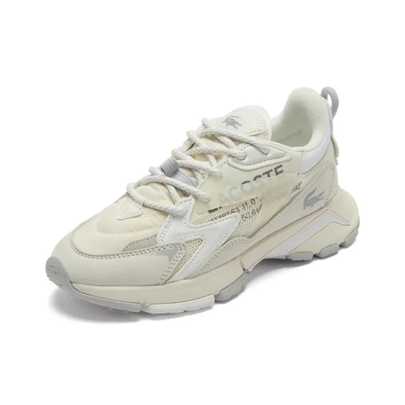 LACOSTE L003 Slip Resistant Low Top Casual Shoes Women's Beige-1