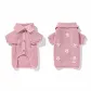 Hand Hook Flower Roll-Neck Cardigan in Pink Size XS