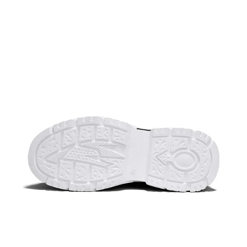Binary Low Top Skateboard Shoes Men's Black White-4