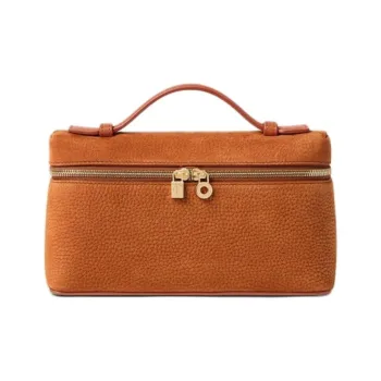 Loro Piana ExtraPocket Calfskin Clutch Women's Brown