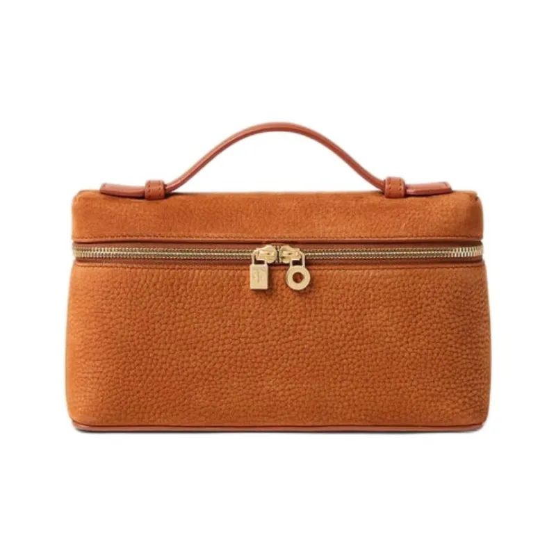 Loro Piana ExtraPocket Calfskin Clutch Women's Brown-0