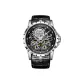 Black Strap Silver Case Black Dial