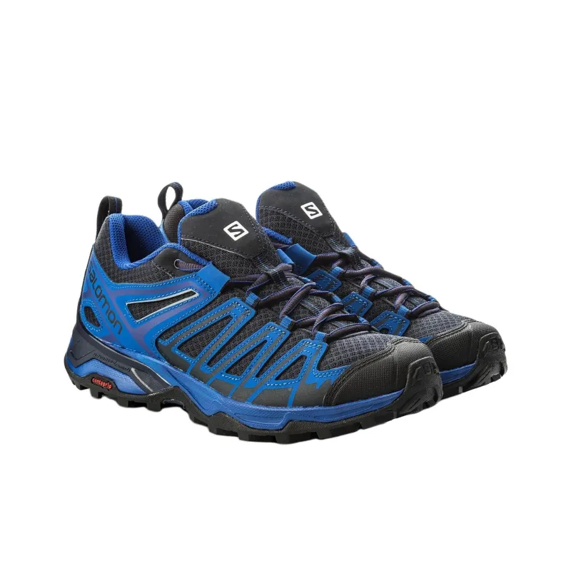 SALOMON X Ultra 3 Anti-Slip Wear-Resistant Low-Top Trekking Shoes Unisex Blue Black-1