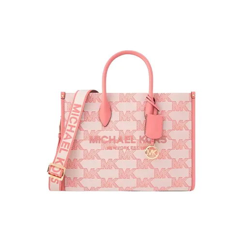 MICHAEL KORS Mirella Fabric tote Liuto Bag Shopping Bag Handbag Crossbody Bag Medium Size Women's Light Rose Red