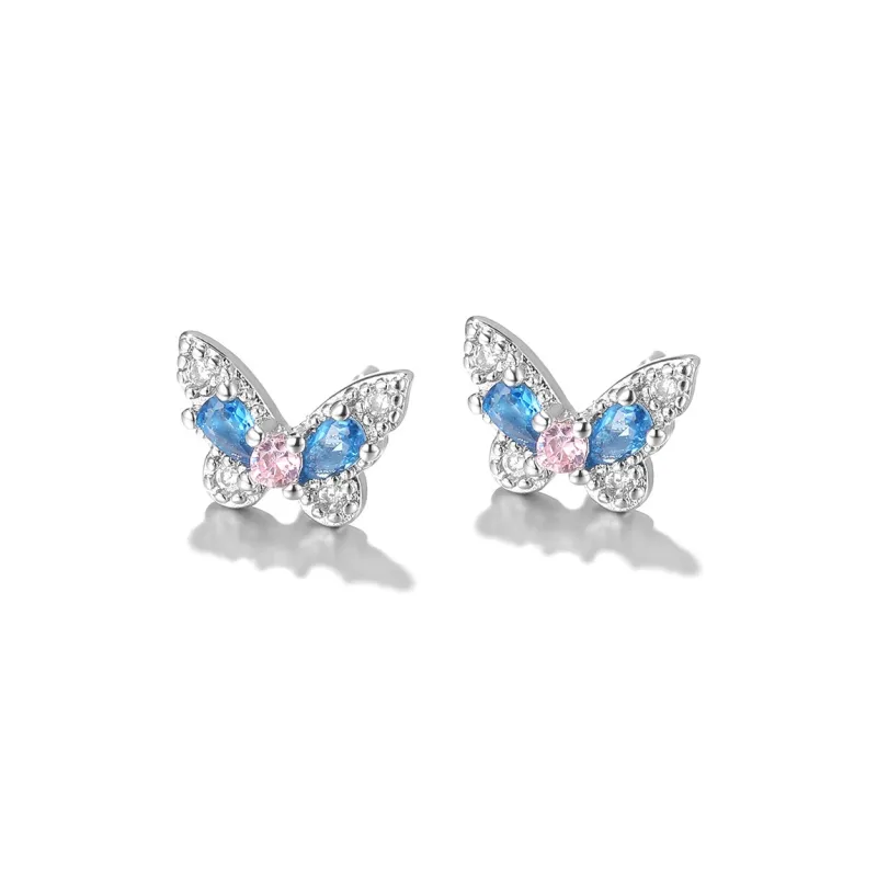 Clect Synthetic Cubic Zirconia Stud Earrings Women's-2