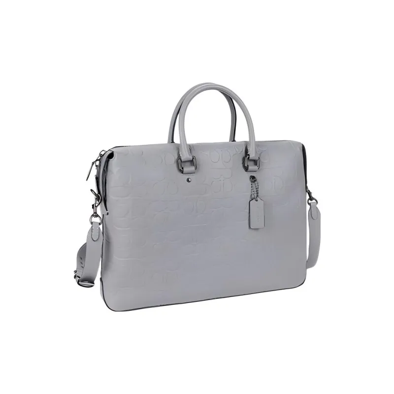 COACH Gotham Leather Briefcases Large Size Men's Heather Gray-1