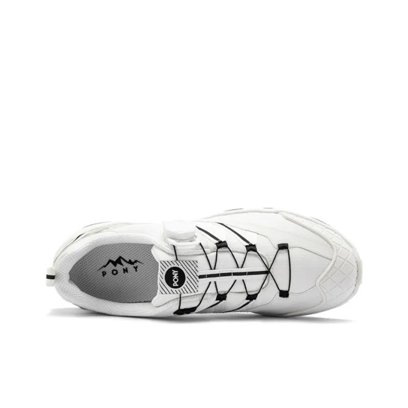 PONY Anti Slip Wear Resistant Low Top Casual Running Shoes Women's White-2