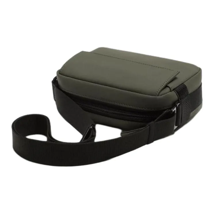 ZARA Polyurethane Crossbody Bag Trumpets Men's Khaki Green-1