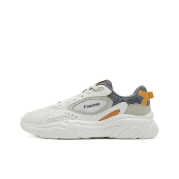 361° Lightweight Quick Drying Breathable Low Top Casual Shoes Men's White Gray Beige