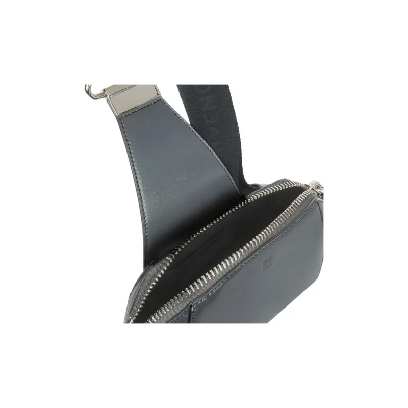 Givenchy Cow Leather Sling Bag Trumpets Men's Gray-3