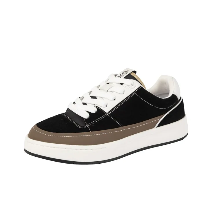 GXG Skateboard Shoes Men Low Top White/Brown, Black/Brown/White-2