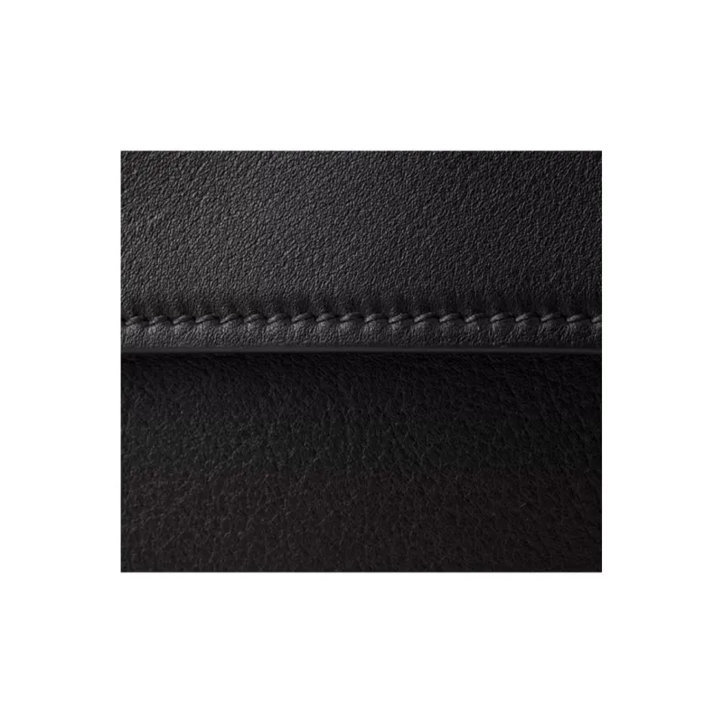 PRADA Cow Leather Handbag Medium Size Women's Black-3