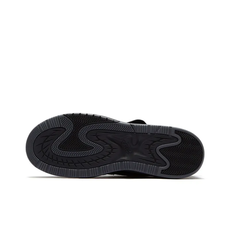 FILA FUSION Kick 2.0 Coverage Anti Slip And Wear Resistant Low Top Skateboard Shoes Men's Black Gray-4