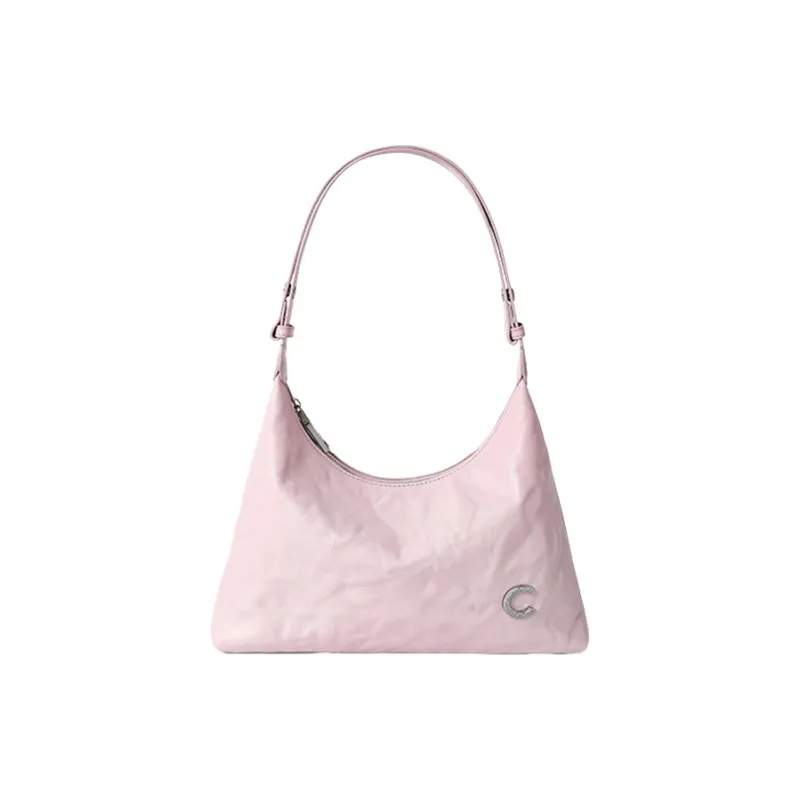 CASSILE Cow Leather Crossbody Handbag, Shoulder Bag Women's Cherry Blossom Pink-0