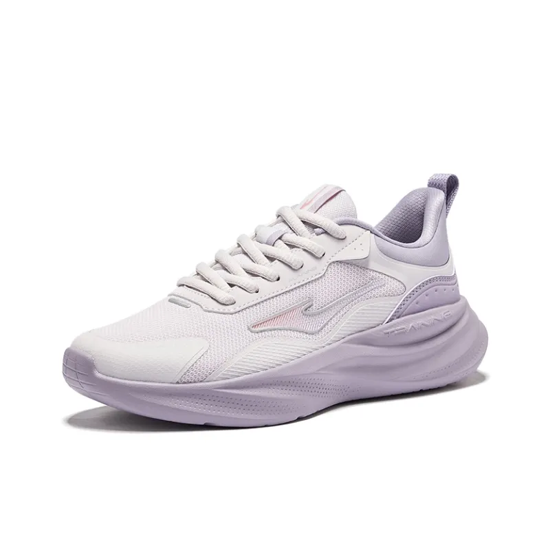Erke Lightweight Rebound Cushioning Low-Top Running Shoes Women's Purple-2