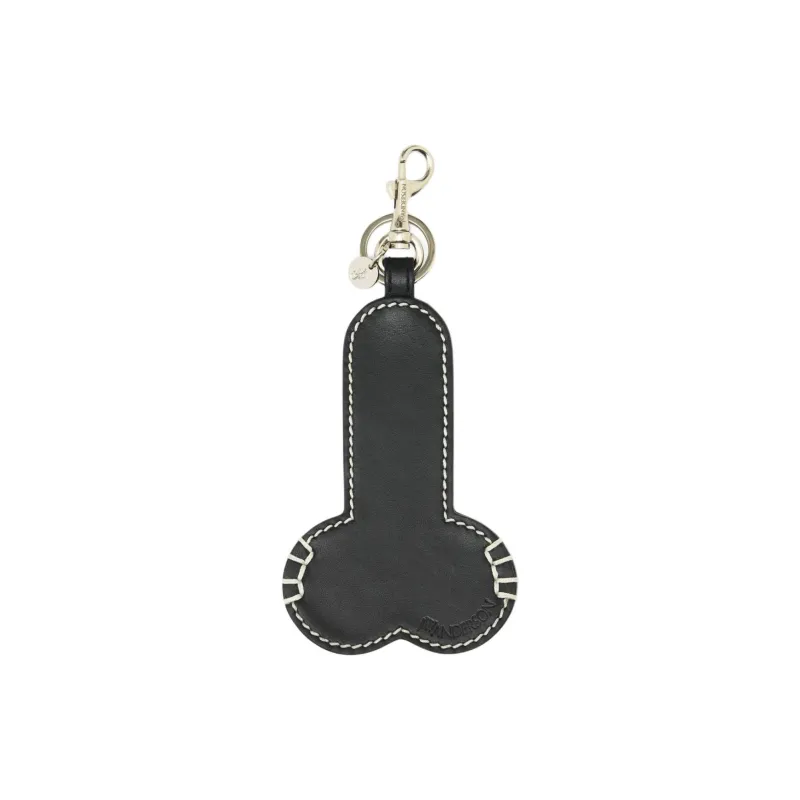 JW Anderson Contrast Topstitch Penis Keyring-1
