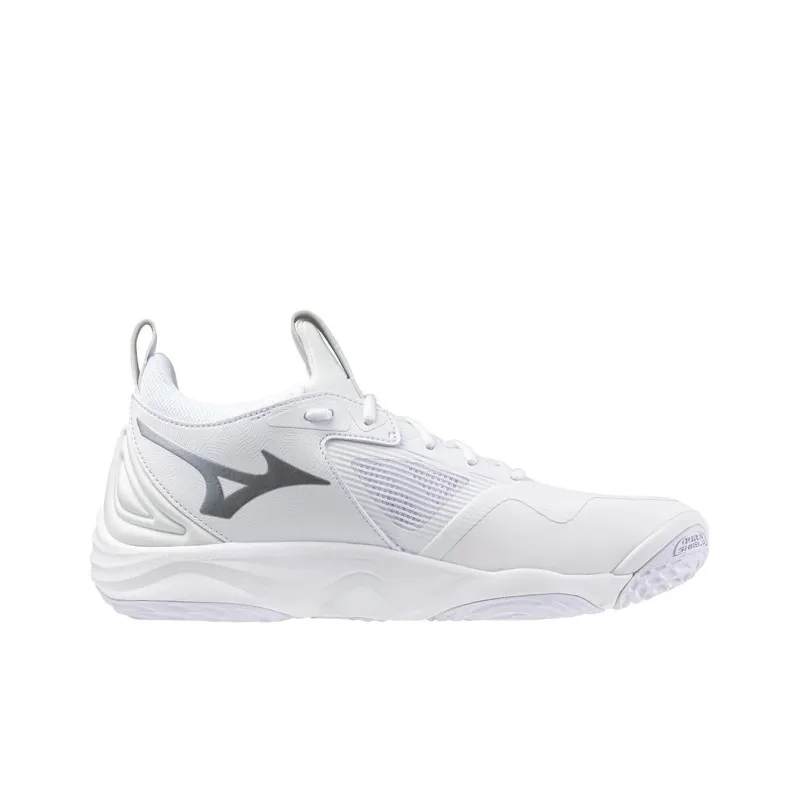 Mizuno Wave Momentum 3 Slip Resistant Low Top Training Shoes Women's Silver White-1