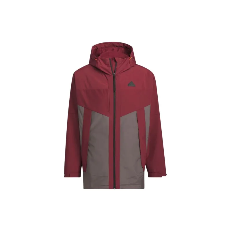 Adidas Casual Sportswear Men Red Coat+Black Pants-1