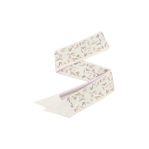 Eucalyptus Ornamentation Silk Scarves Women's