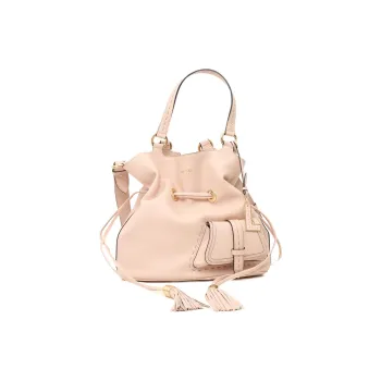 LANCEL Calfskin One Shoulder Handbags Medium Size Women's Pink