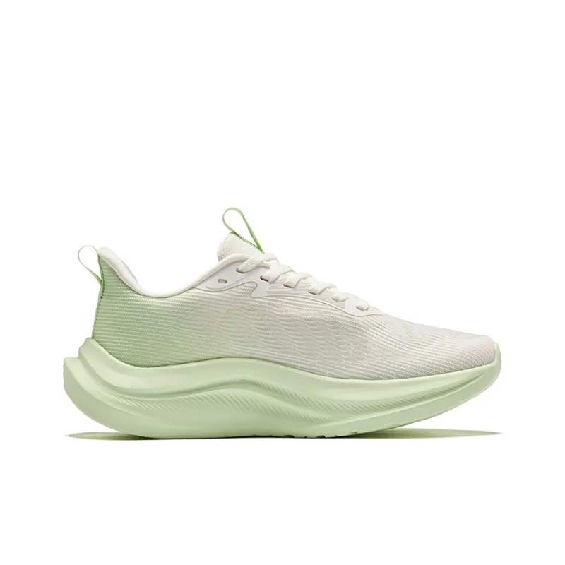 Erke Chase Wind 3.0 Cushioning Lightweight Low-Top Casual Running Shoes Women's Microcrystal White European Teal-1