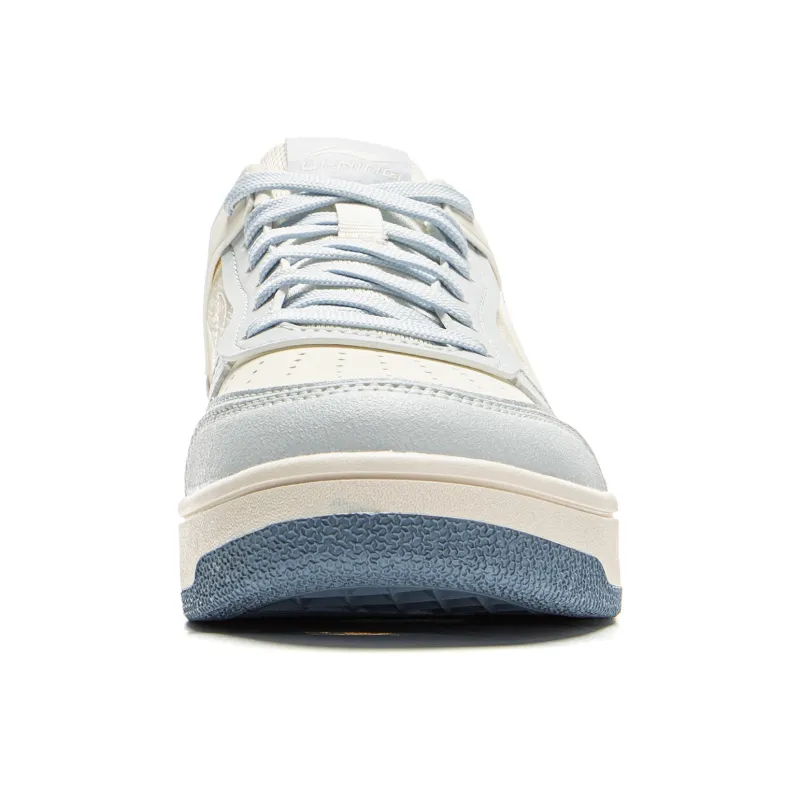 LiNing Tianji Slip Resistant Cushioning Abrasion Resistant Lightweight Low Top Skateboard Shoes Women's White Blue-4