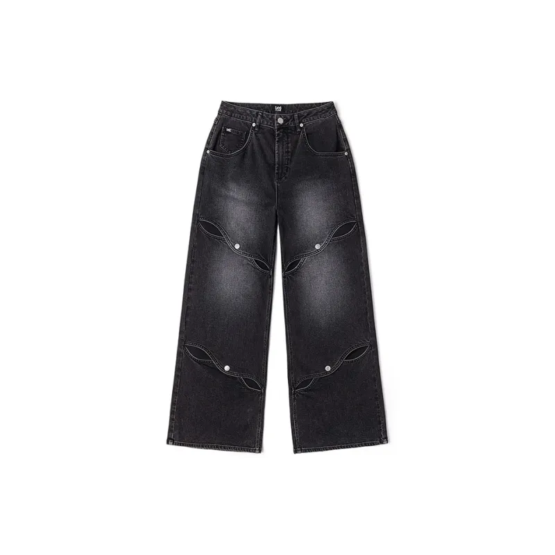 Lee SS25 Jeans Women's Black Gray Color-1