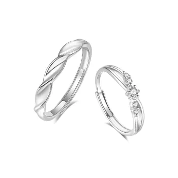 FOREVER MELODY 999 Fine Silver Rings Unisex