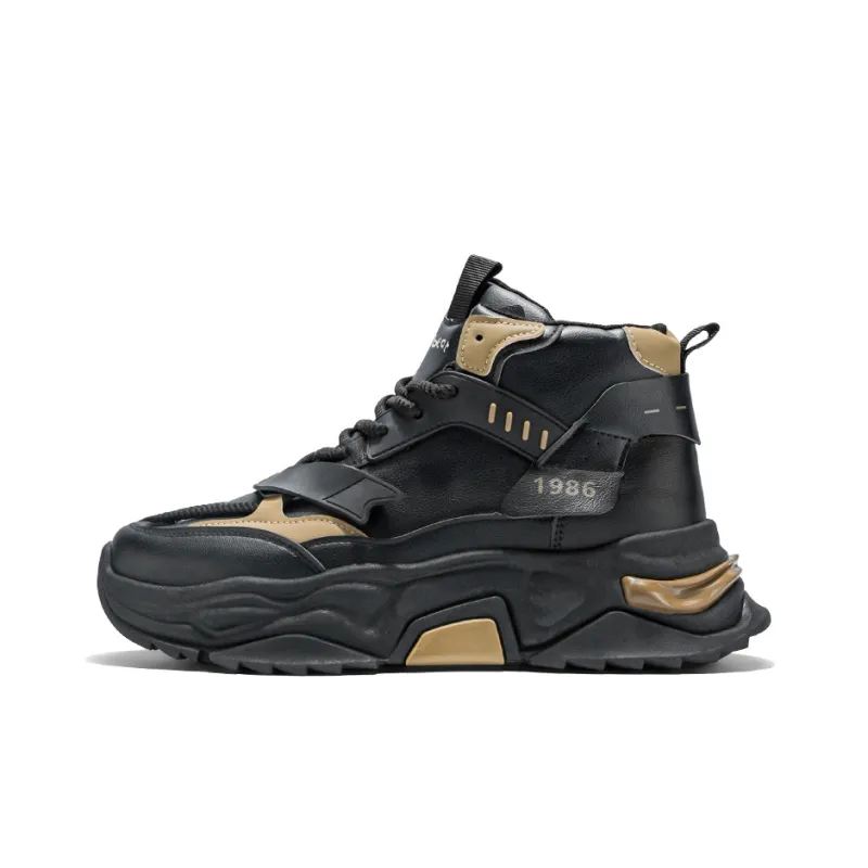Budding Bear Slip Resistant, Abrasion Resistant, Lightweight, Height Increasing High Top Chunky Sneakers Men's-13