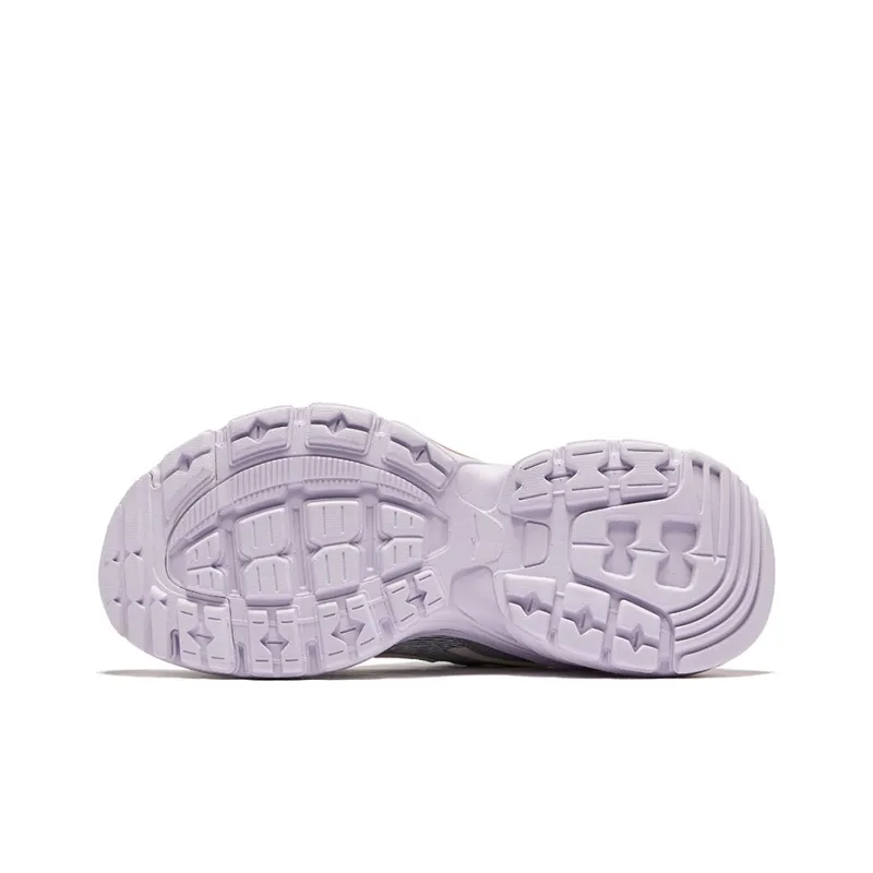 Erke Wear resistant And Lightweight Low Top Casual Shoes Women's Microcrystal White Bright Silver-4