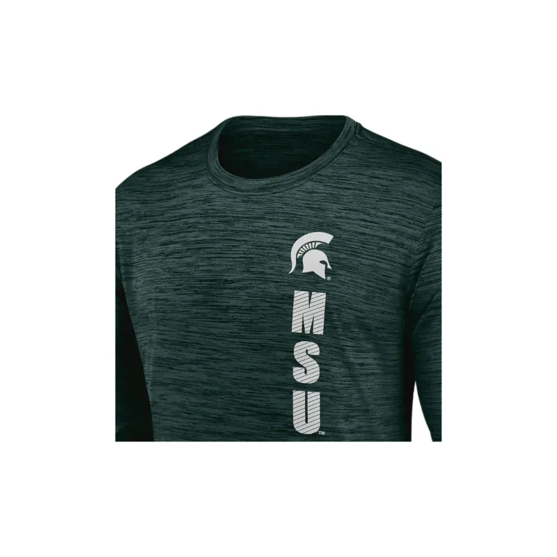 Nike Michigan State Spartans Sideline Velocity Men's Nike Dri FIT College Long Sleeve T Shirt-2