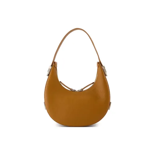 OSOI Calfskin Shoulder Bag Women's Camel Brown