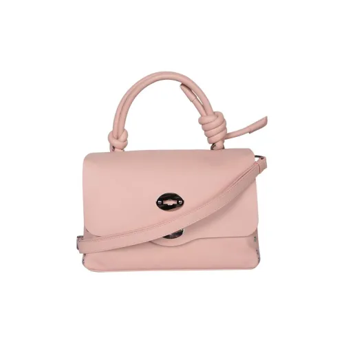 Zanellato Postina Cow Leather Shoulder Bag Crossbody Bag Handbag Small Size Women's Pink