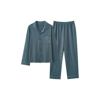 XIAFENYAN Pajama Set Men's Ink Blue