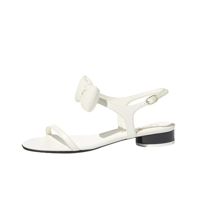 CHANEL 25P One Strap Sandals Women's White-0