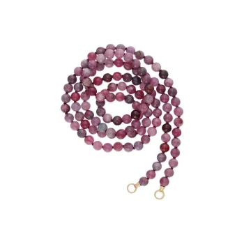 Marla Aaron 14kt Yellow Gold Greenland Ruby Strand Necklace