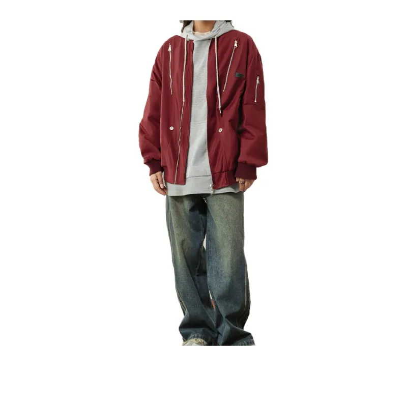 BRUMAIRE Jackets Coats Unisex Burgundy-2