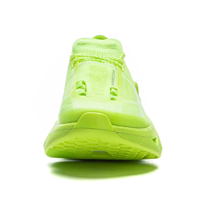 LiNing Shadow 3.0 Cushioned Wear Resistant Breathable Rebound Low Top Running Shoes Unisex Neon Yellow Green-4