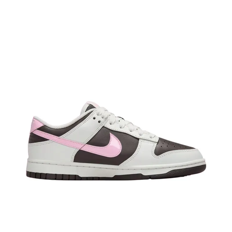 Nike Dunk Anti Slip Wear Resistant Low Top Skateboard Shoes Men's White Pink-1
