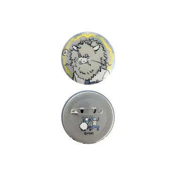 Inhuman Static Collection-Ao Lie 58mm Silk Iridescent Silver Badge Cartoon Badges