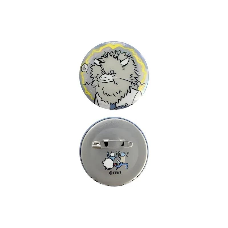 Inhuman Static Collection-Ao Lie 58mm Silk Iridescent Silver Badge Cartoon Badges-0