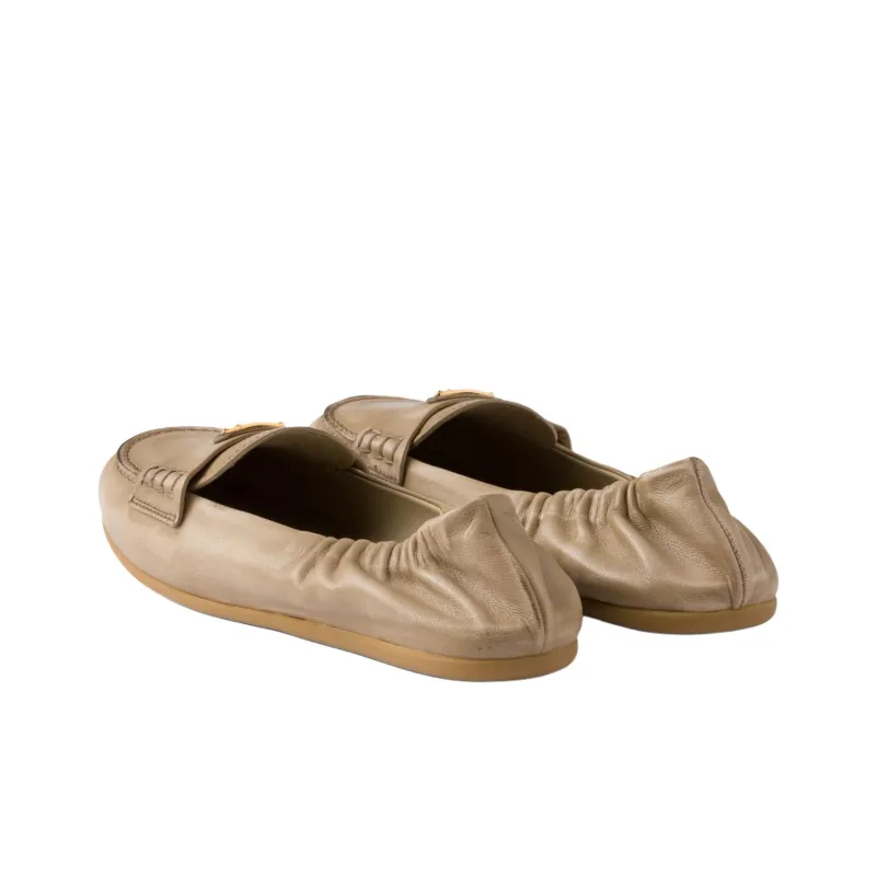 PRADA Loafers Women's Brown-4