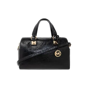 MICHAEL KORS Grayson PVC One Shoulder Handbag Unisex Black