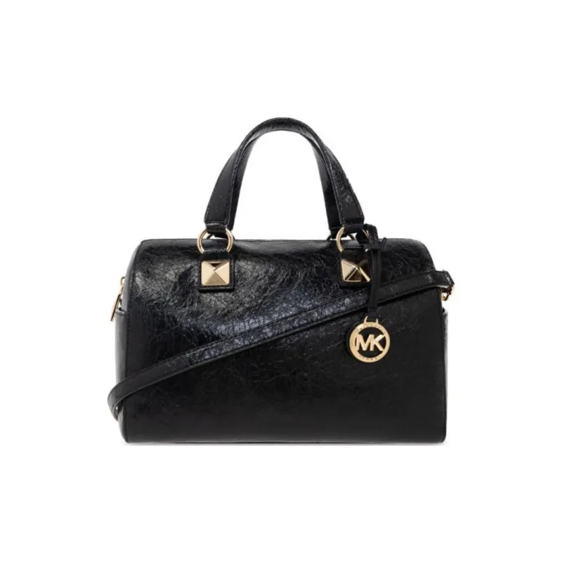 MICHAEL KORS Grayson PVC One Shoulder Handbag Unisex Black-0