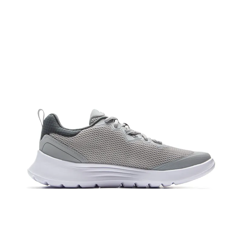 LiNing Feather Shock Absorbers Slip Resistant, Abrasion Resistant, Lightweight Low Top Casual Running Shoes Men's Gray-1