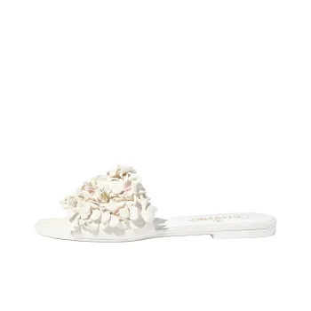 CHANEL Slide Slippers Women's White
