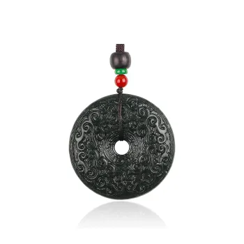 TAMINA Hetian Jade Pendants Green Jade Unisex