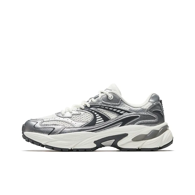 Anta AT802 Low Top Casual Shoes Women's Silver White-0
