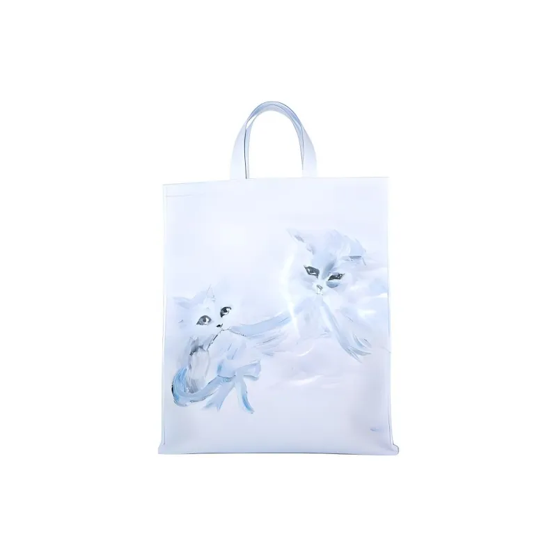 Acne Studios Polyester Tote Bag Shopping Bag Shoulder Bag Handbag Unisex Light Blue-1