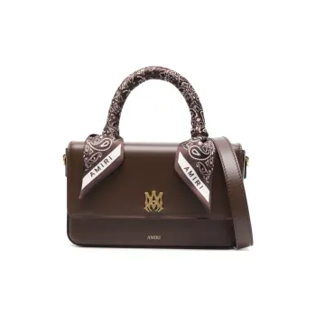 AMIRI Calfskin Shoulder Bag, Crossbody Bag, Handbag Micro Women's Brown